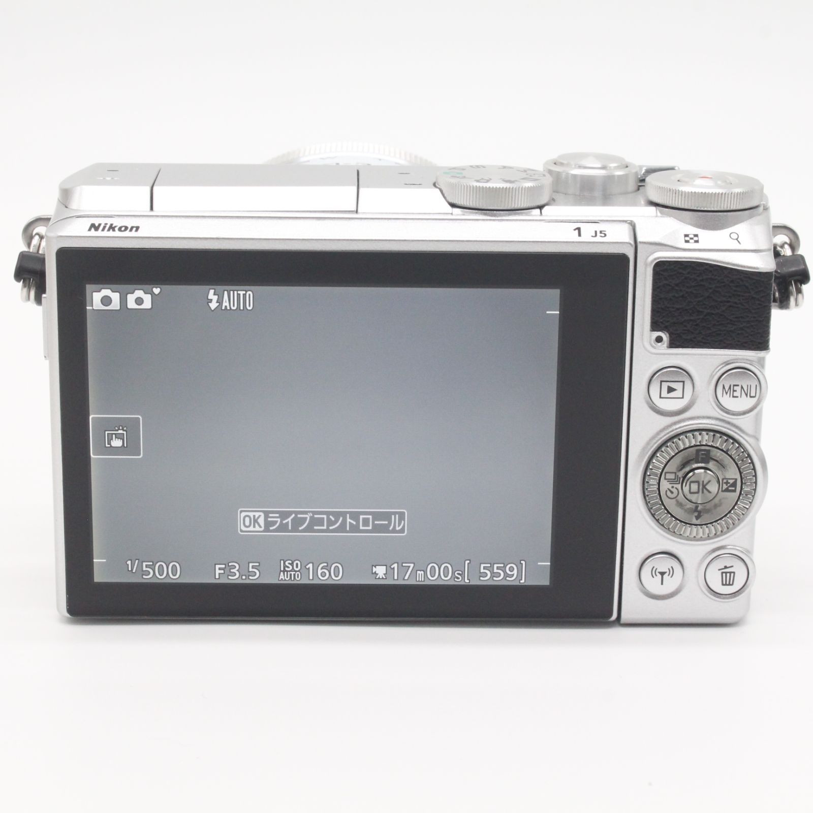 11584ショット！□極上品□ Nikon Nikon1 J5 ボディ シルバー - メルカリ