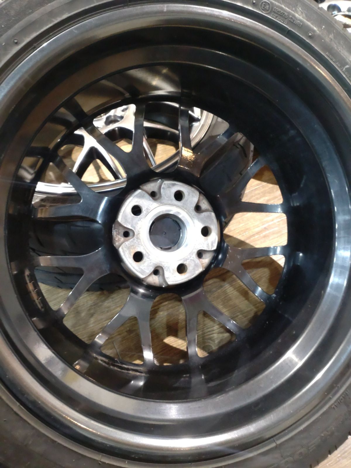 BBS 鍛造 RG-R RG785 17インチ 7.5J +48 PCD 112-5H ＆ ブリヂストン 