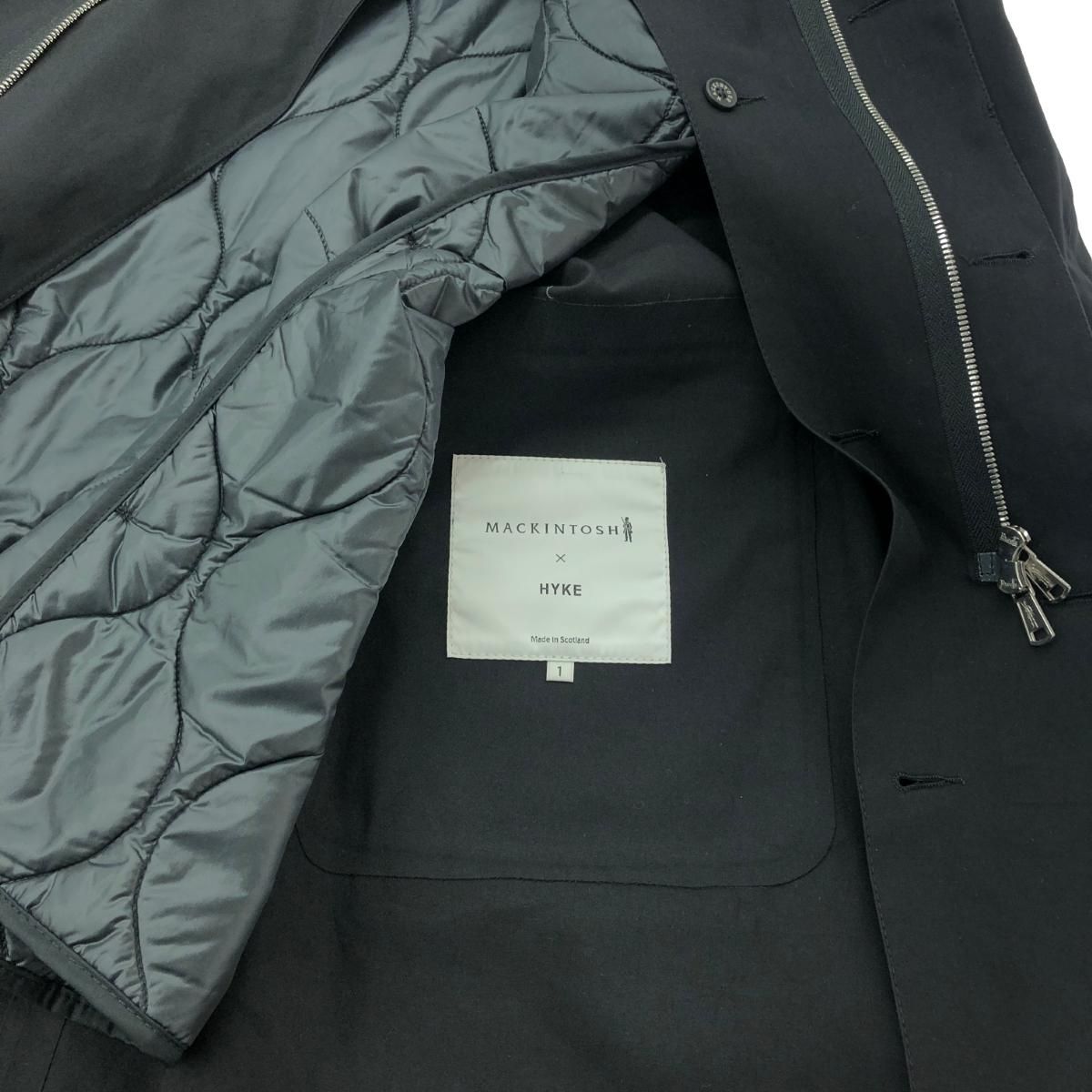 MACKINTOSH×HYKE マッキントッシュロンドン×ハイク ノーカラーコート