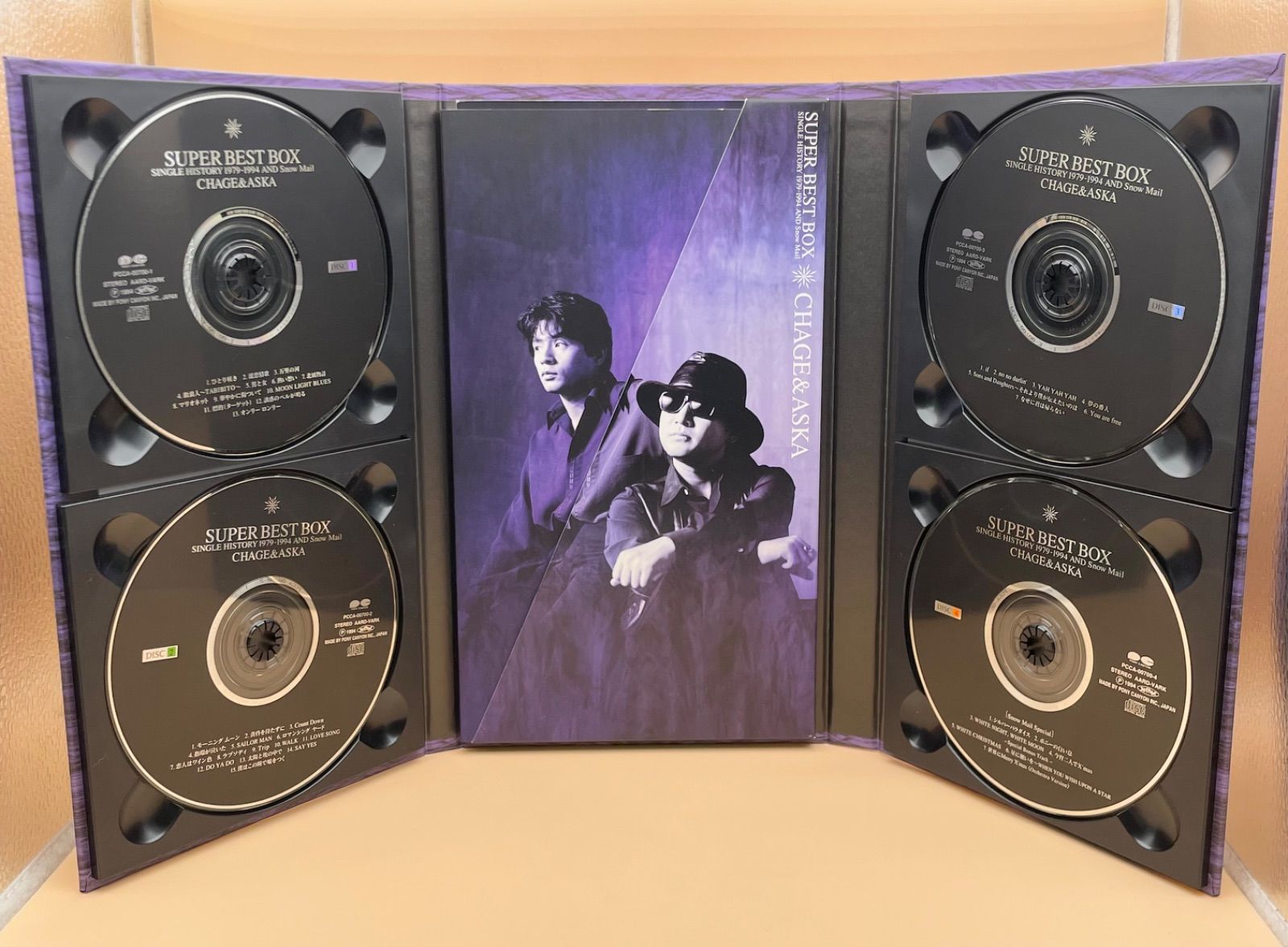 CHAGE & ASKA CD SUPER BEST BOX SINGLE HISTORY 1979-1994 and Snow
