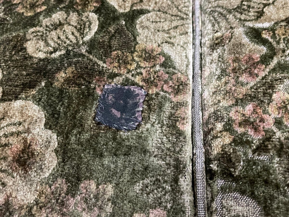  ●カリモク karimoku コロニアル 金華山 花柄3人掛けソファ 3P 三人掛け トリプル 昭和レトロ ヴィンテージ クラシカル 約17万 貝1455 2人掛けソファ 2人掛け 3人掛けソファ ソファ ソファベッド