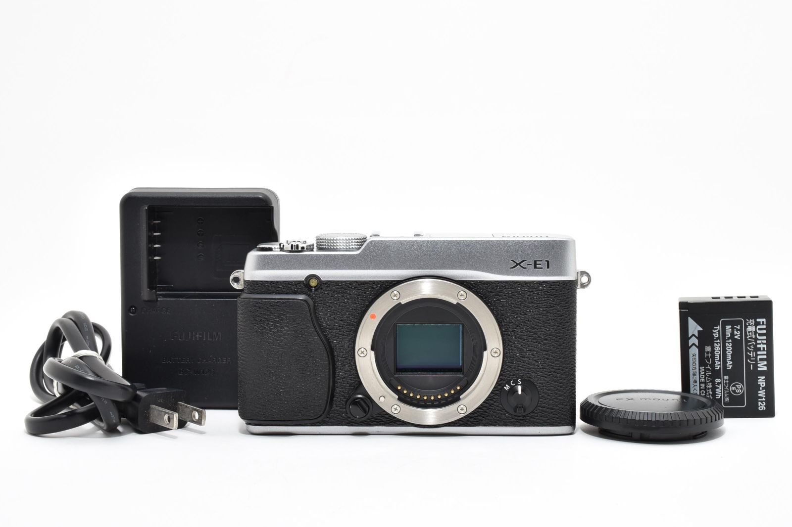 富士フイルム FUJIFILM X-E1 ボディ シルバー ミラーレス一眼 デジタル