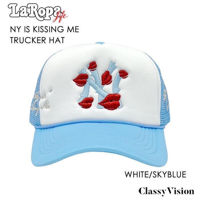 本国現地価格】 LA ROPA NY IS KISSING ME TRUCKER HAT 【LAROPA