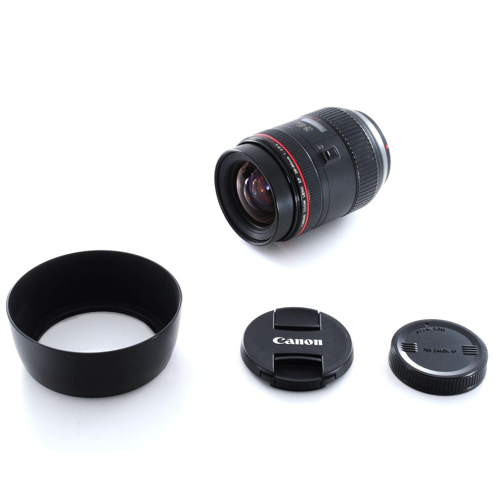 Canon EF 28-80mm F2.8-4L USM 前後キャップ付属 キヤノン】Canon EF 28-80mm F2.8-4L USM Lレンズ 光学クリア フード