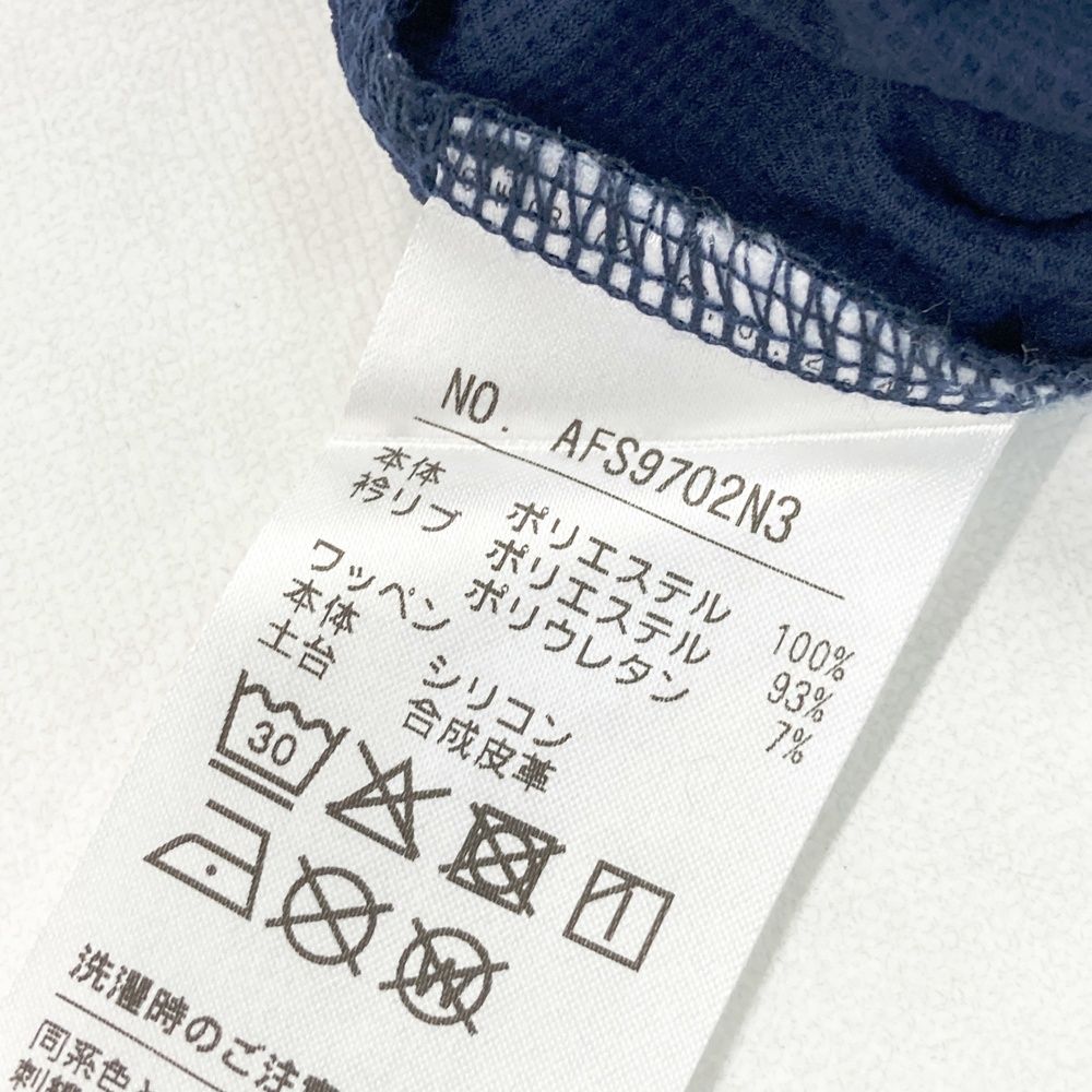 サイズ：M AND PER SE アンパスィ 半袖ポロシャツ ネイビー系