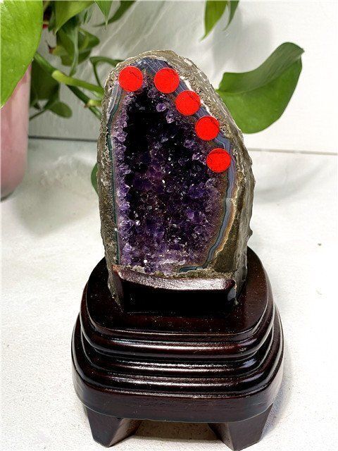 1040gAAA級ウルグアイ産天然アメジストドーム原石YT8G3|236G57D