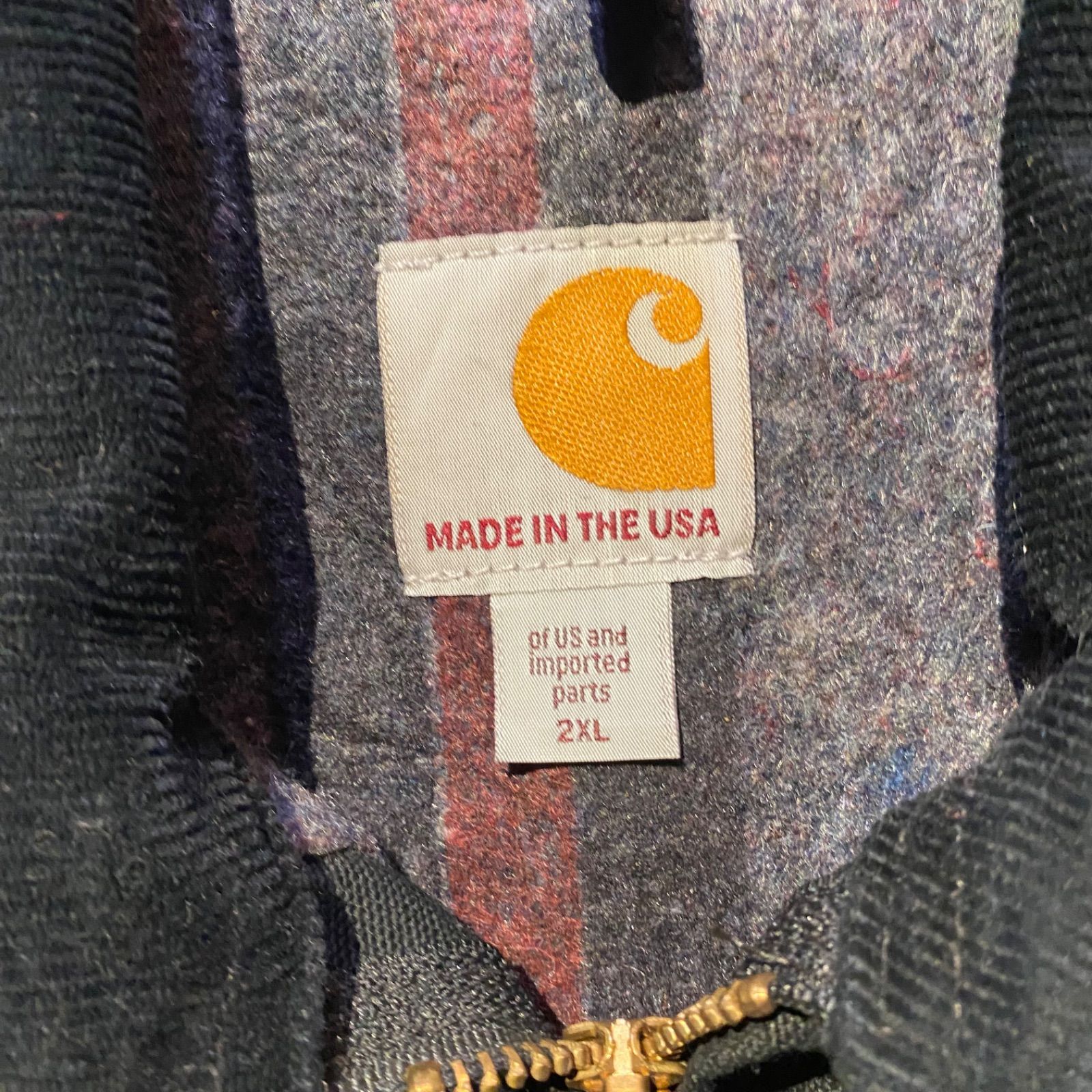 carhartt 16年製 デトロイトジャケット ダック地 USA製 企業ロゴ size 