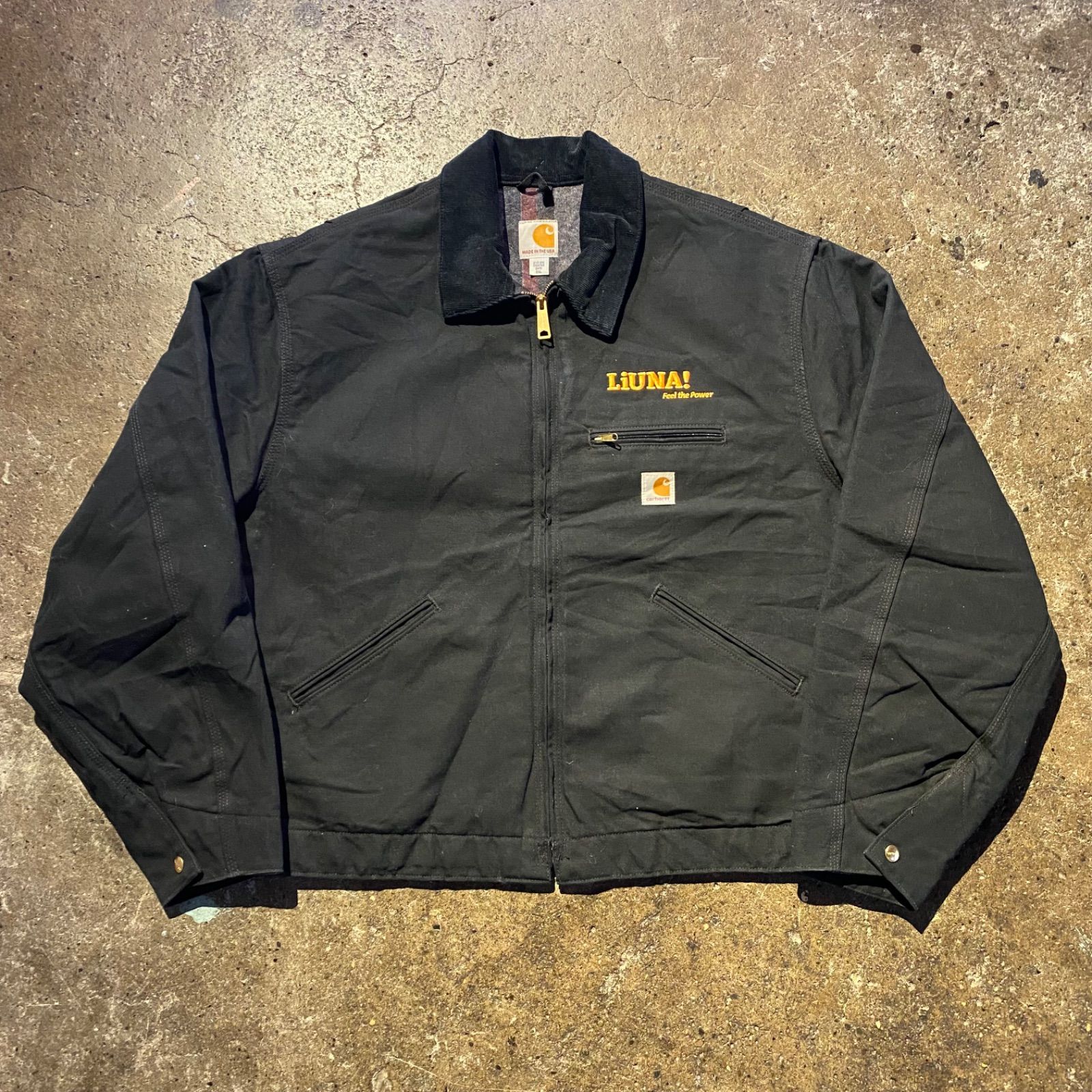 carhartt 16年製 デトロイトジャケット ダック地 USA製 企業ロゴ size