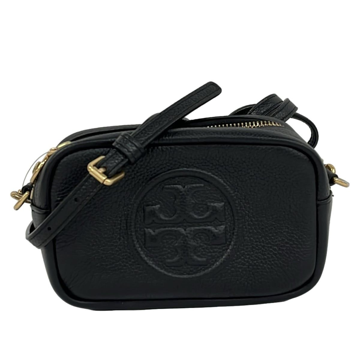 【新品未使用】Tory Burch ブラックレザーショルダーストラップ TORY BURCH(トリーバーチ) ショルダーバッグ - 黒 ストラップ着脱可