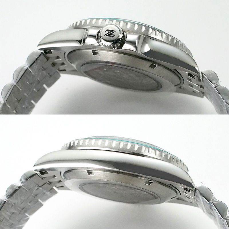  ジーダ ZEEDA デュアルゾーン SS 自動巻 メンズ 10気圧防水 40mm トレンド感 自動巻き時計 腕時計(アナログ)