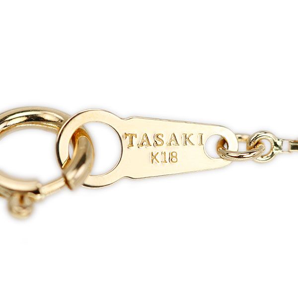 タサキ 田崎真珠 ダイヤモンド ネックレス K18イエローゴールド TASAKI 