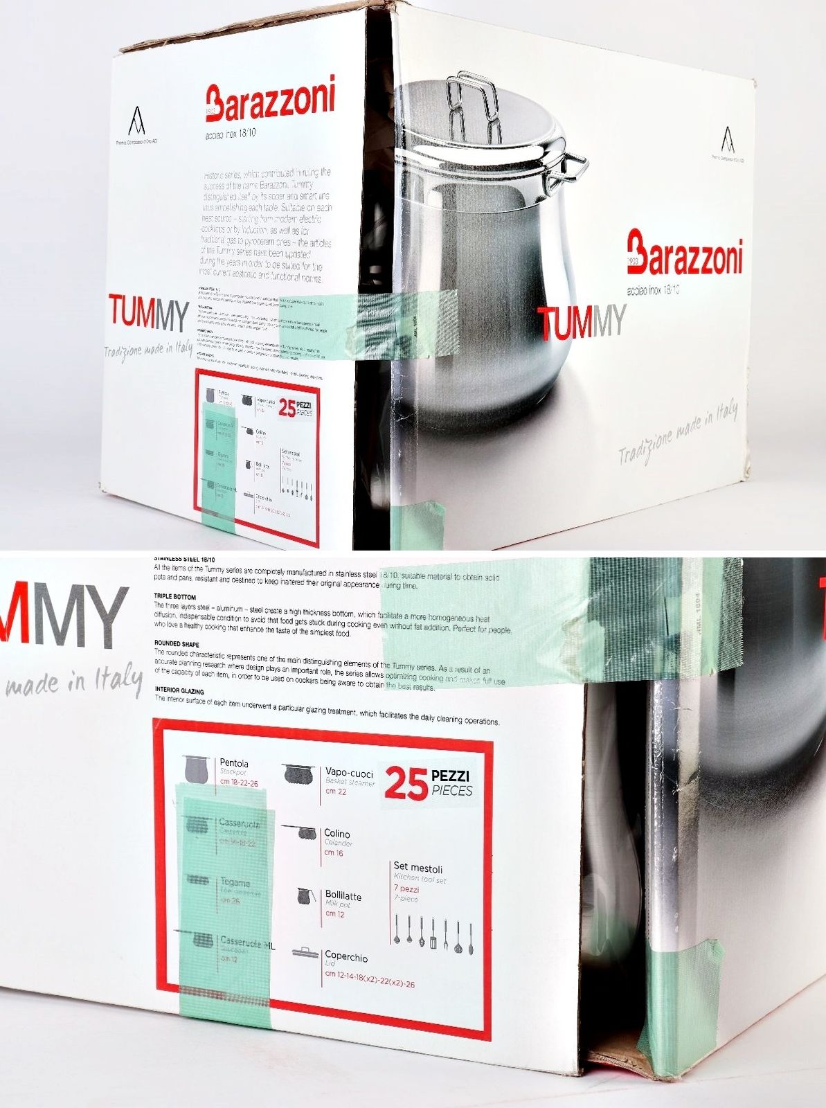 訳あり Barazzoni 鍋 ふた キッチンツール セット 25点 TUMMY 00192501