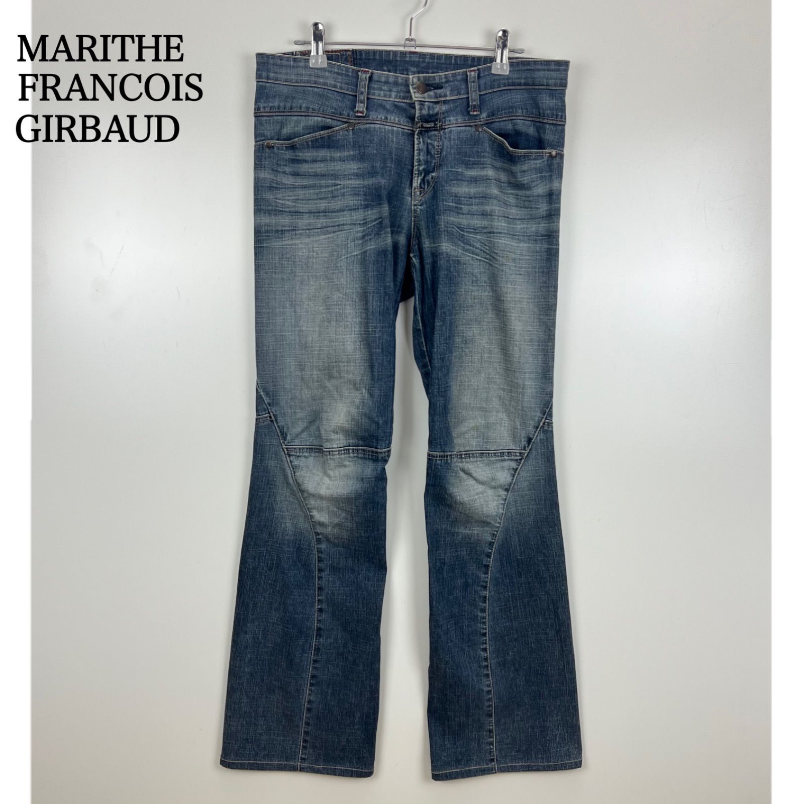 00s archive Girbaud 立体裁断 ギミックデニム フレア Y2K MARITHE FRANCOIS GIRBAUD 00s y2k archive 3D cut Flare denim pants