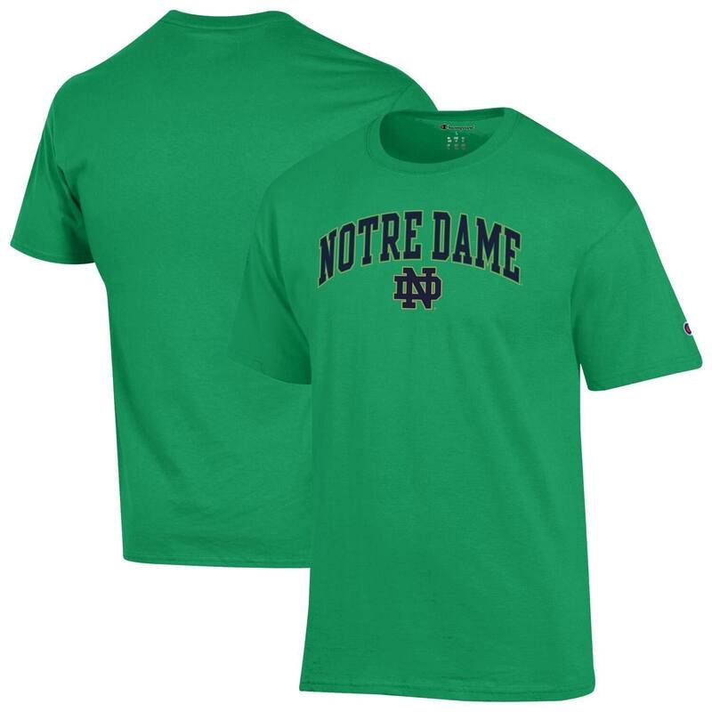 チャンピオン メンズ トップス Tシャツ ロゴ MensChampion Greenotre Dame Fighting Irish Arch Over Logo TShirt Ntd Green グリーン