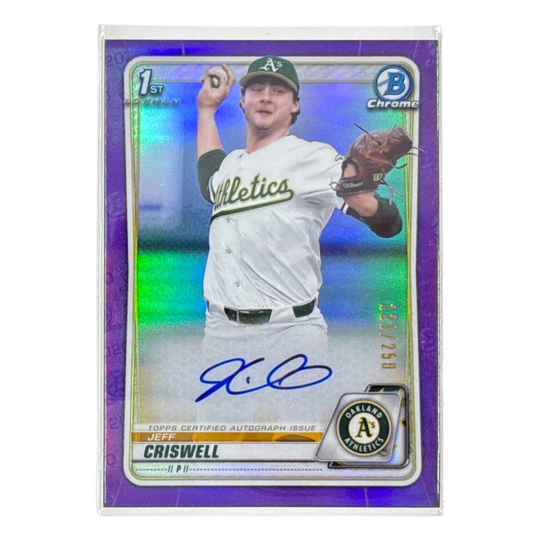 TOPPS MLBカード BOWMAN CHROME 1ST JEFF CRISWELL OAKLAND ATHLETICS