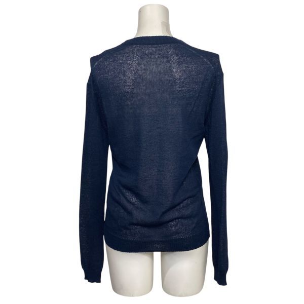 ◇ 美品 ブラミンク BLAMINK ニットカットソー 長袖 クルーネック