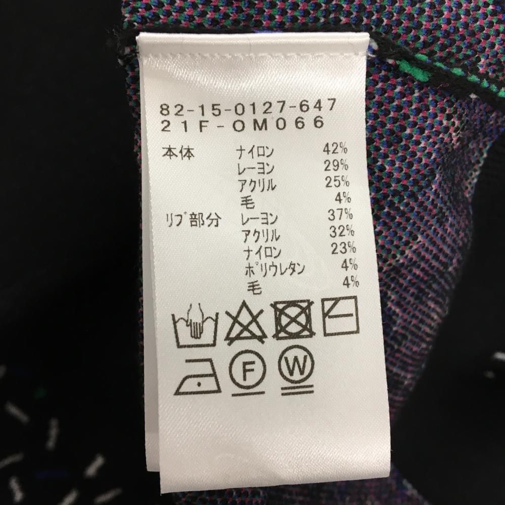 ゴルフ 【超美品】ビームスゴルフ セーター 黒×白 総柄 シリコン