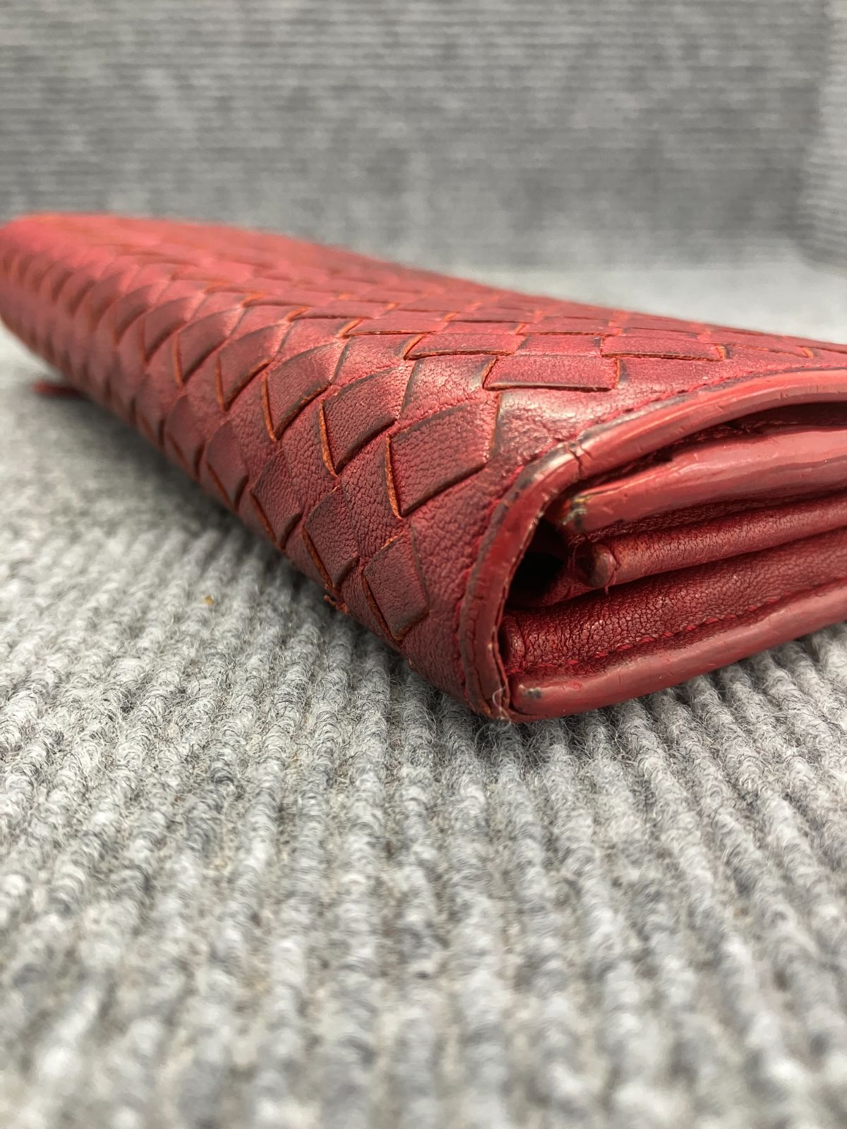 Bottega Veneta ボッテガヴェネタ 長財布 レッド系 589 - メルカリ