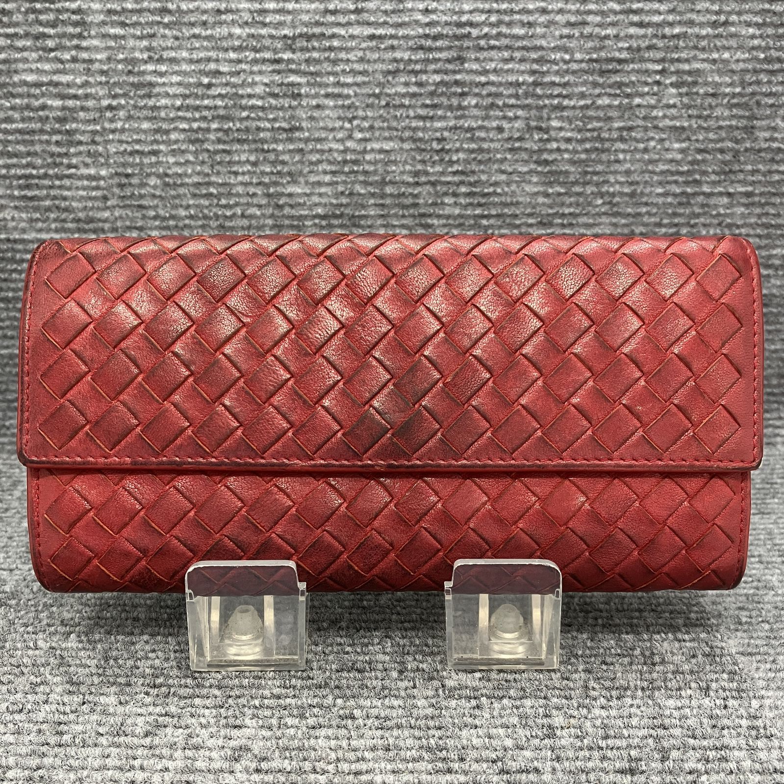 Bottega Veneta ボッテガヴェネタ 長財布 レッド系 589 - メルカリ