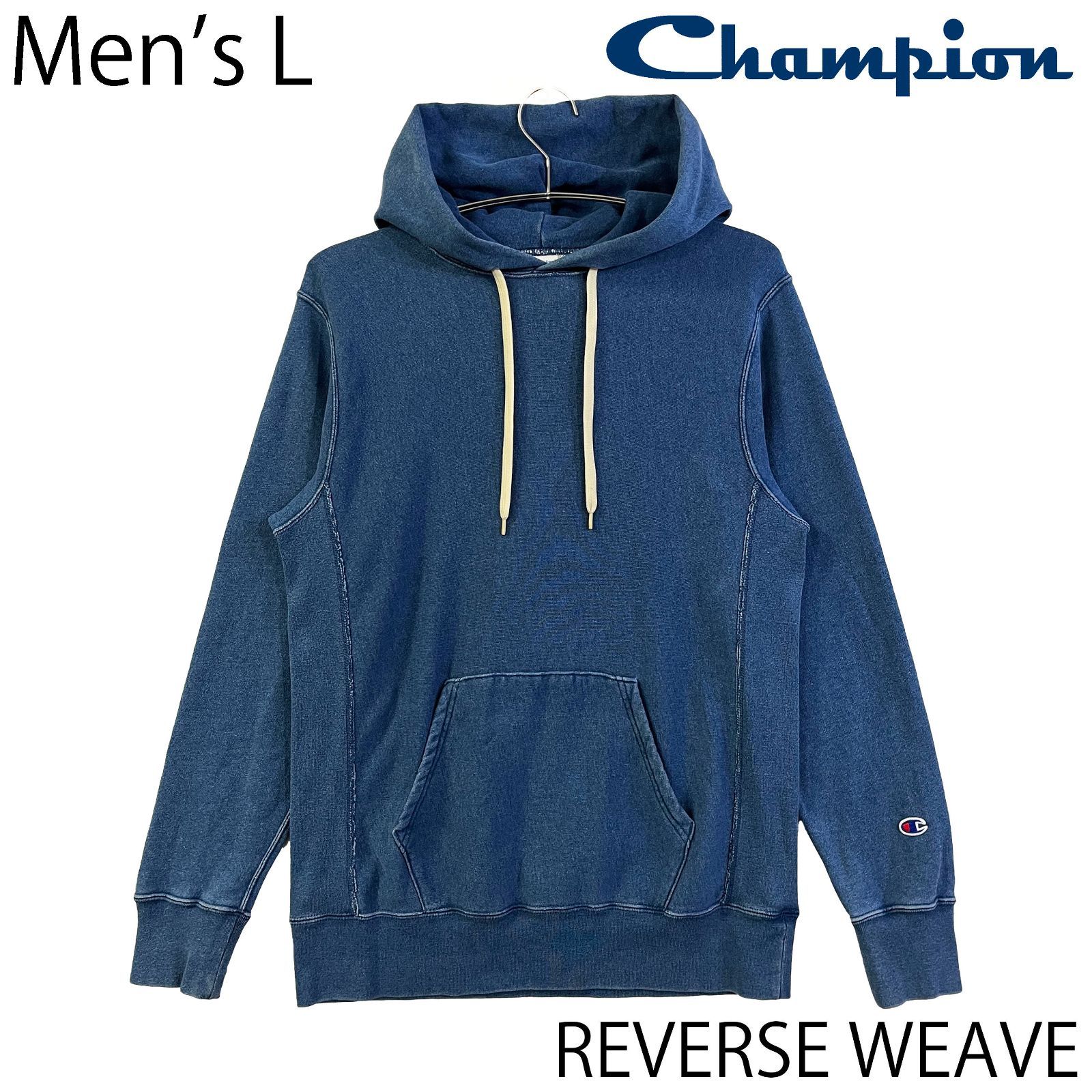 USED／メンズL】CHAMPION リバースウィーブ 目無し プルオーバー 