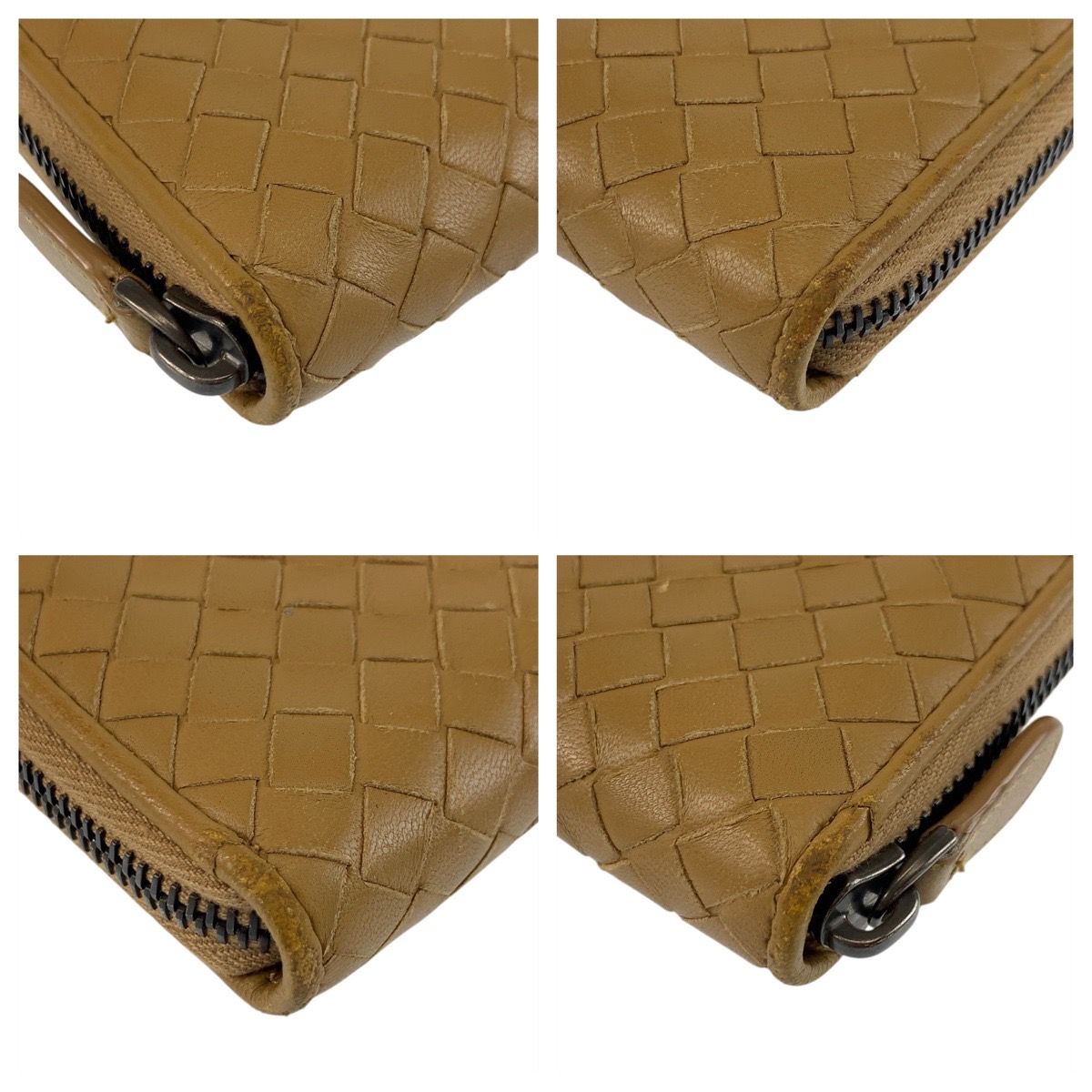 美品 BOTTEGAVENETA ボッテガヴェネタ イントレチャート ベージュ マスタード レザー B05493135F 長財布 ロングウォレット レディース 505836 【中古】 美品 BOTTEGAVENETA ボッテガヴェネタ イントレチャート ベージュ