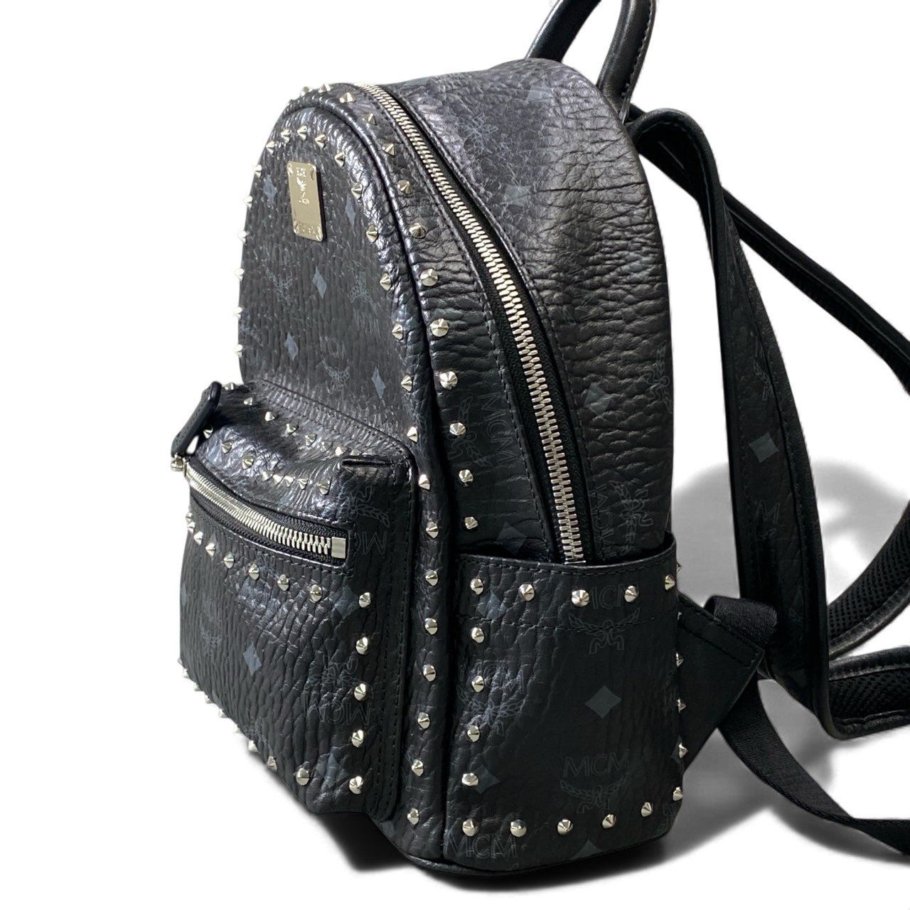 k16《美品》 MCM エムシーエム STARK BACK PACK スタッズ リュック 