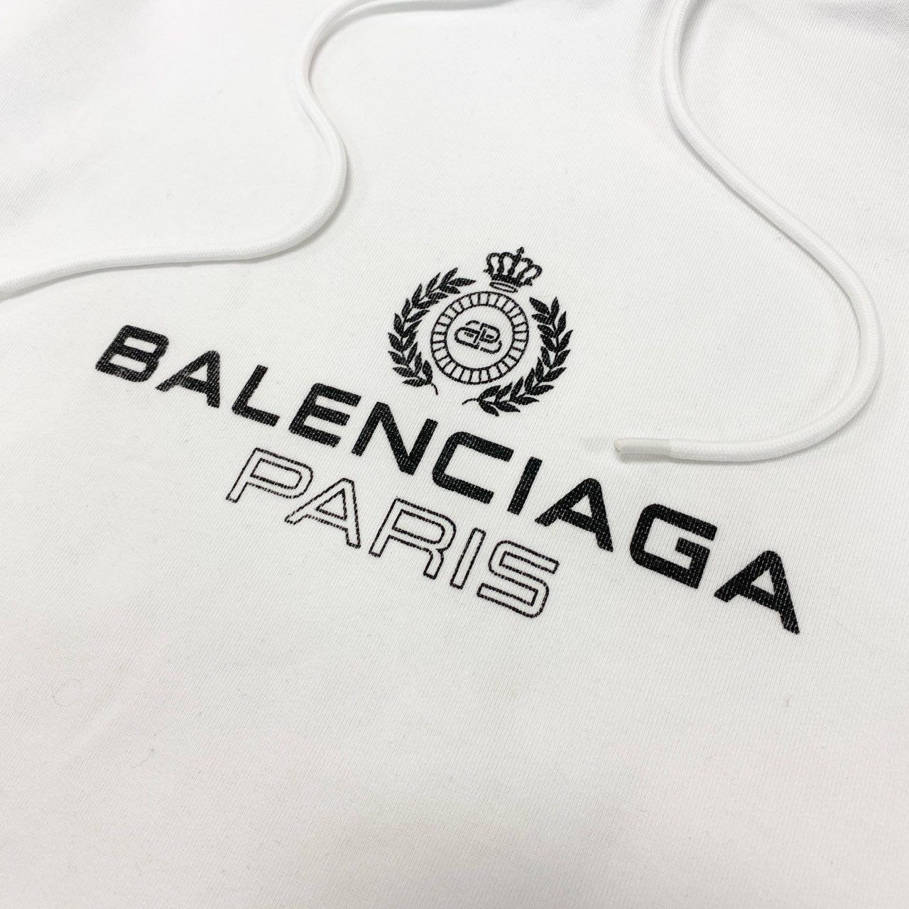 Ik20《美品》 BALENCIAGA バレンシアガ ロゴプリント パーカー XS 