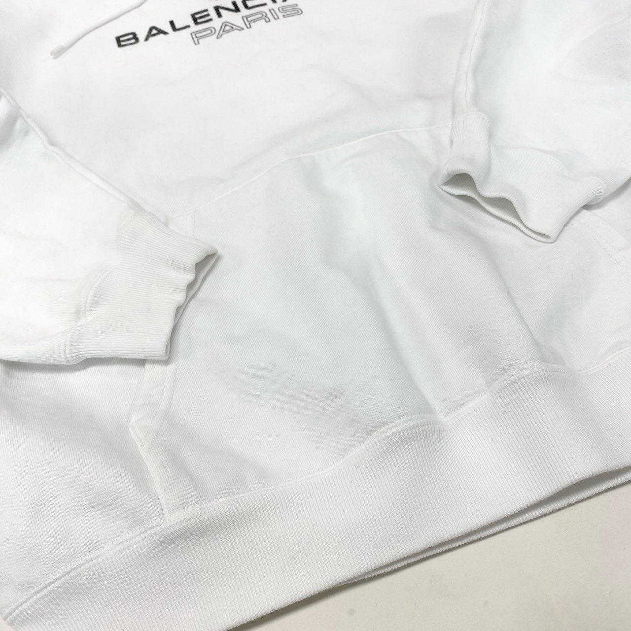 Ik20《美品》 BALENCIAGA バレンシアガ ロゴプリント パーカー XS 