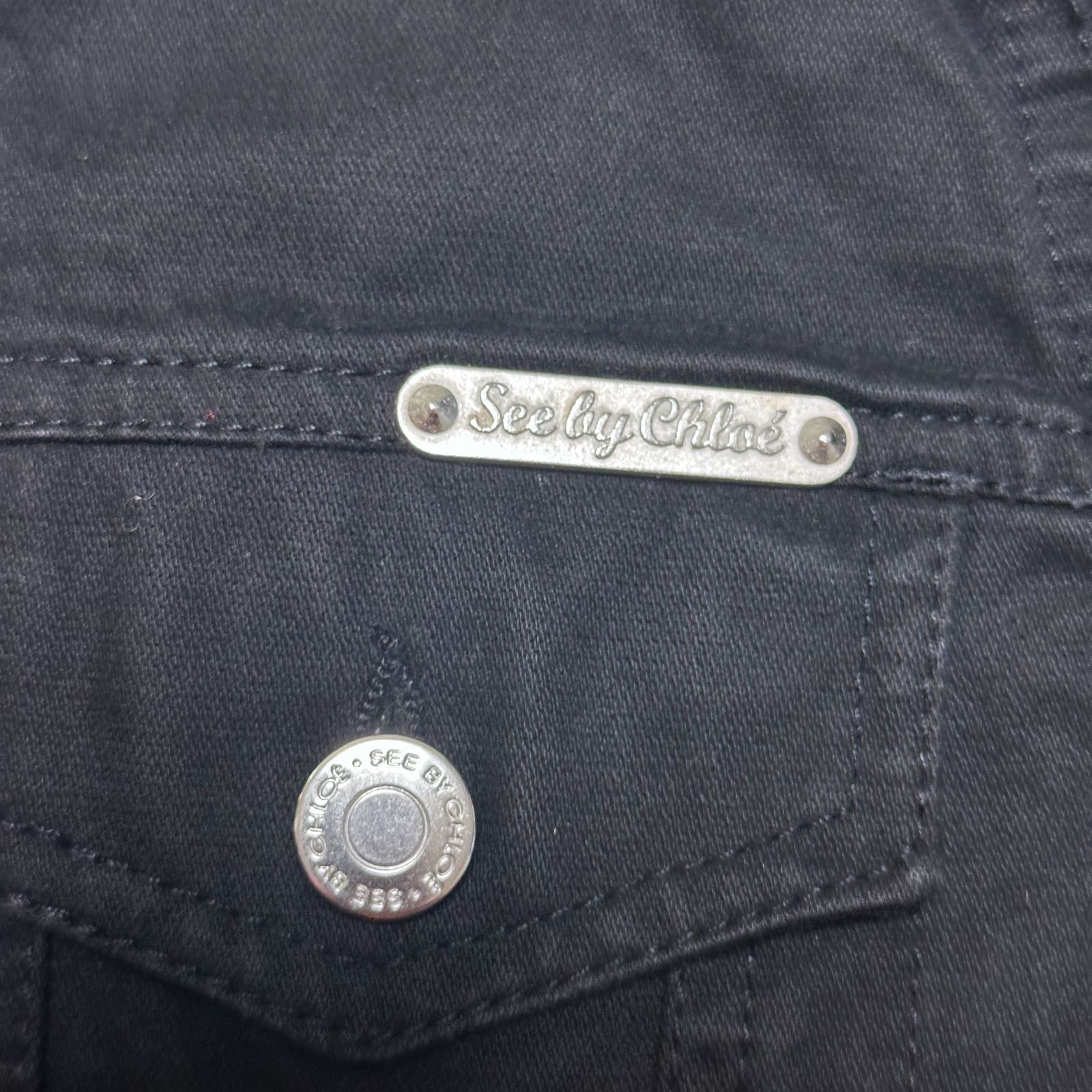 See by Chloe シーバイクロエ イタリア製 ブラックデニムジャケット