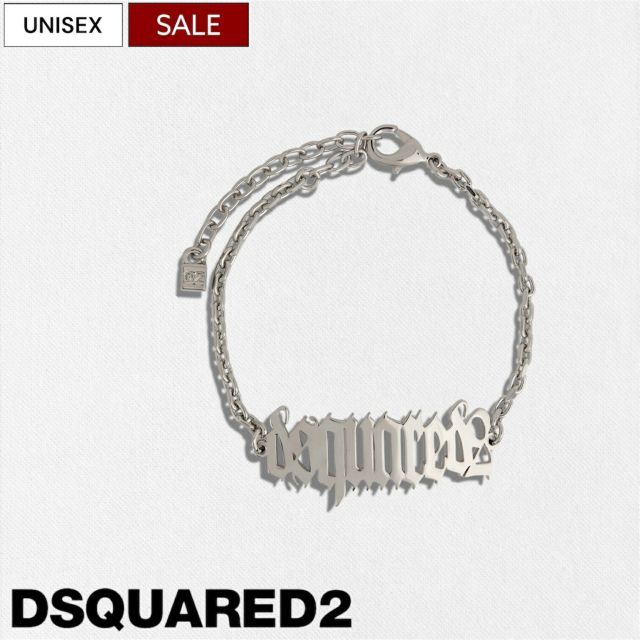 DSQUARED2 (ディースクエアード) ロゴ バングル ブレスレット ゴールド 