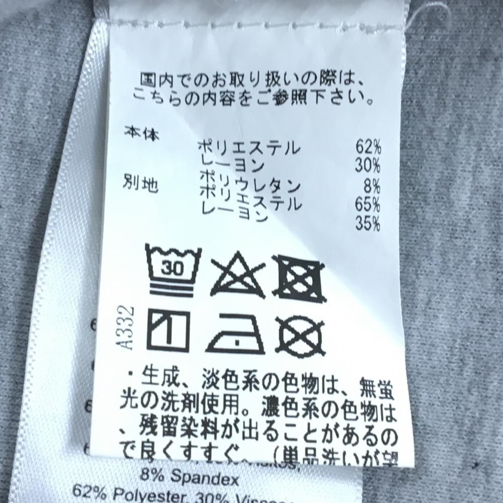 ジェイリンドバーグ ジップパーカー 杢グレー×黒 胸元ロゴ レディース