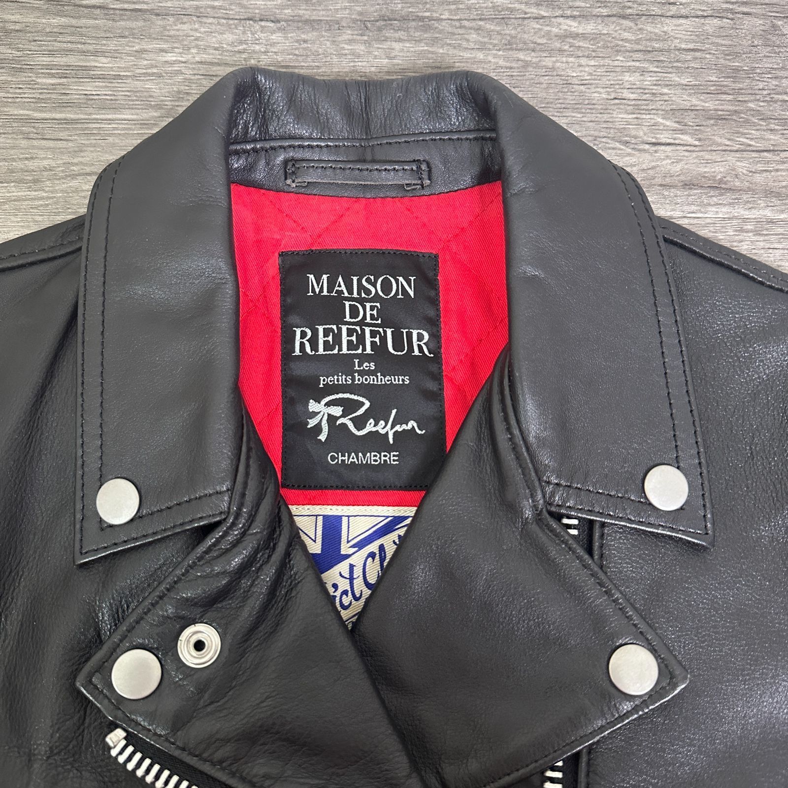 MAISON DE REEFUR×ADDICT CLOTHES ダブルライダースジャケット 中綿