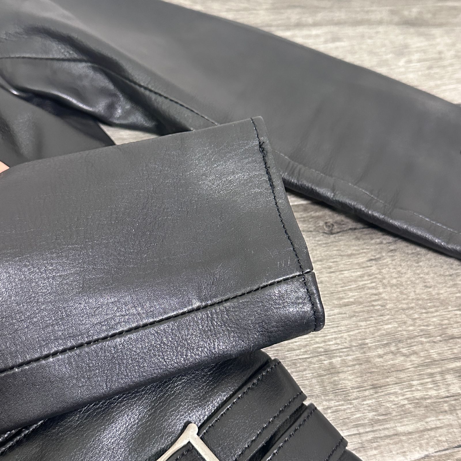 MAISON DE REEFUR×ADDICT CLOTHES ダブルライダースジャケット 中綿