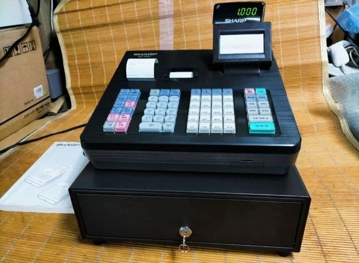 【美品】sharpシャープレジスター　XE-A407　PC連携売上管理　上位機種 シャープレジスター XE-A407 PC連携売上管理 上位機種 78884 シャープ