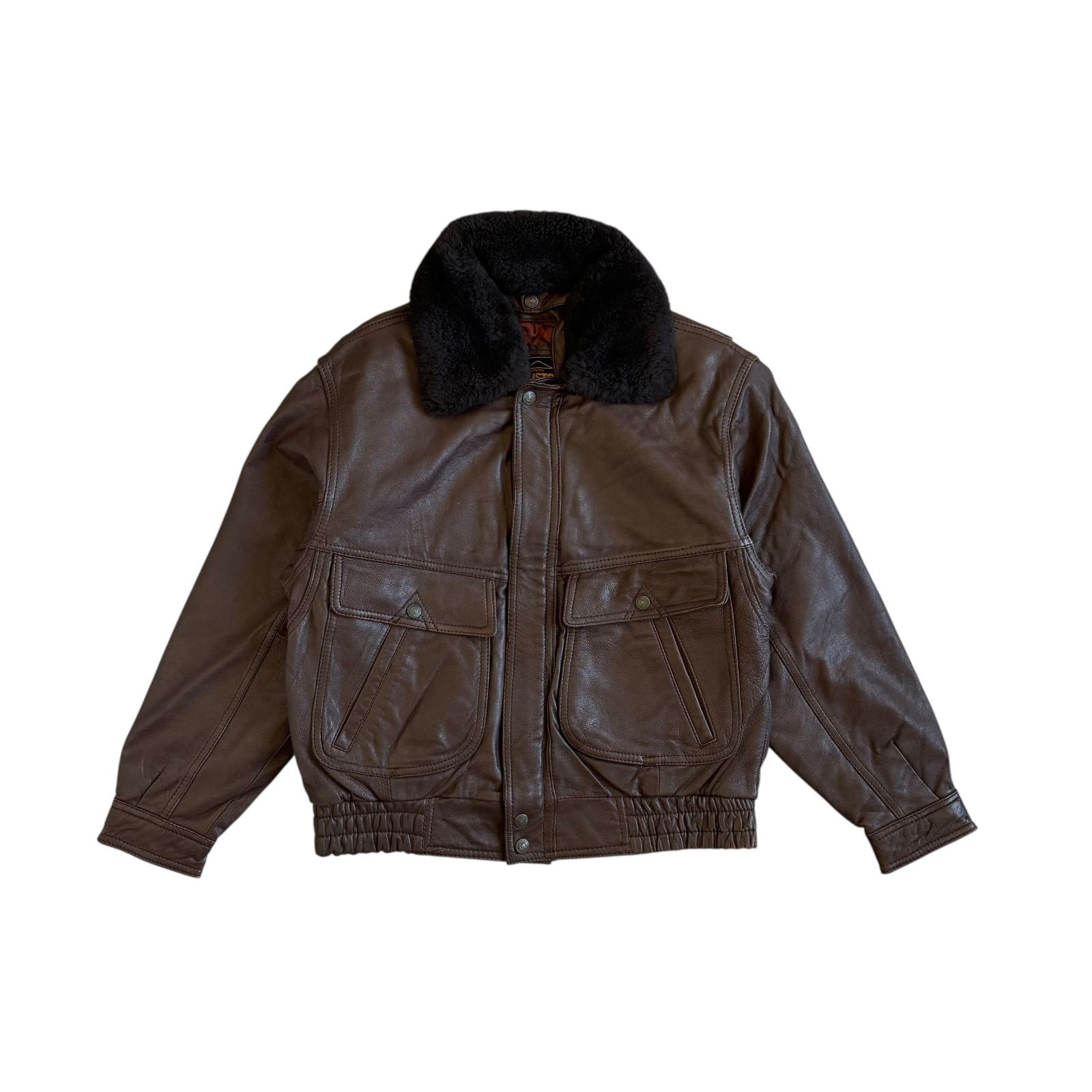 DIESEL ディーゼル レザージャケット 羊革 エイジング加工 ペイズリー