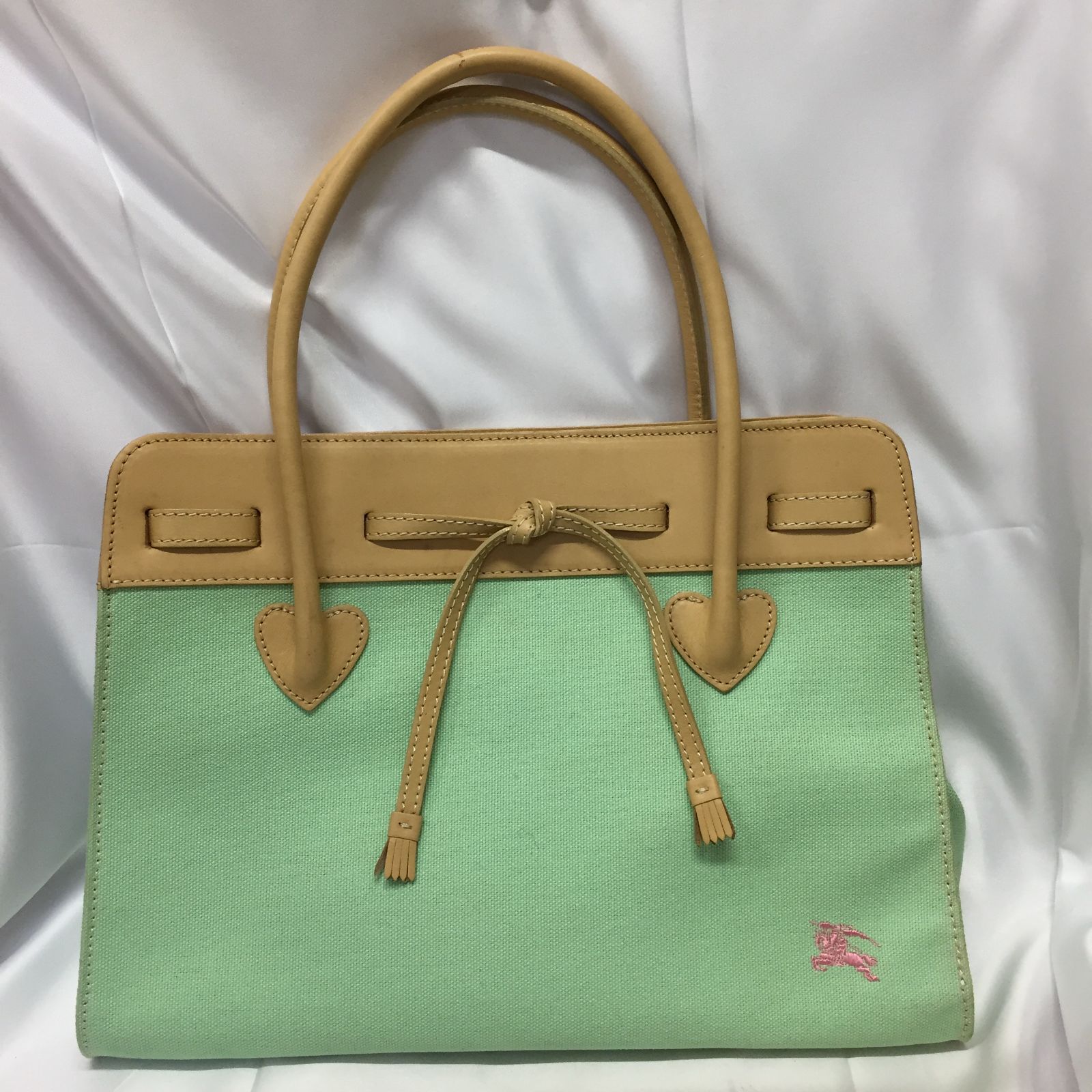 S【ヴィンテージ】Burberry BLUE LABEL バーバリー トートバッグ 