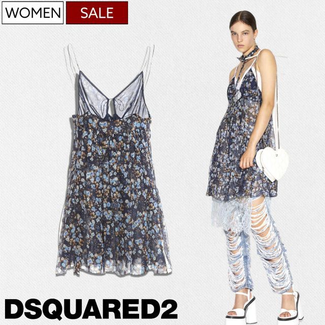 定価149,600円(税込)】DSQUARED2 ディースクエアード 華やかな花柄と 