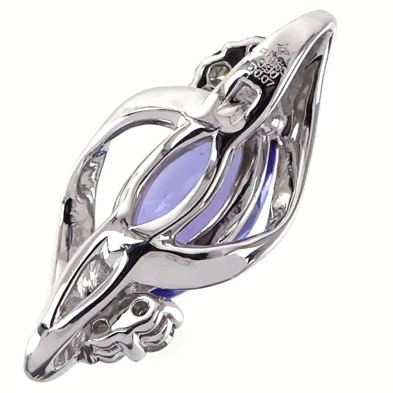 タンザナイト ペンダントトップ 0.90ct Pt950 ダイヤ 0.07ct