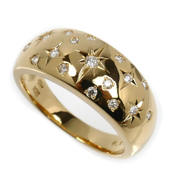 スタージュエリー　18k イエローゴールドリング STAR JEWELRY スタージュエリー K18YG イエローゴールド リング・指輪