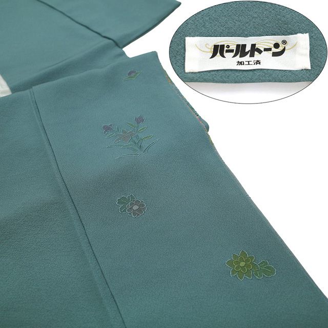 新古品】 訪問着 着物 未使用 フォーマル 正絹 袷 汕頭刺繍 スワトウ