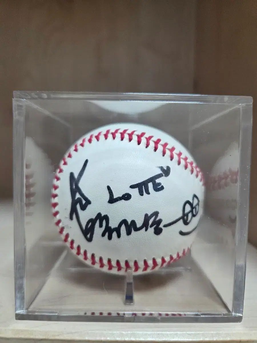 パク・チリャン ロッテ チアリーダー時代 公式球 サインボール