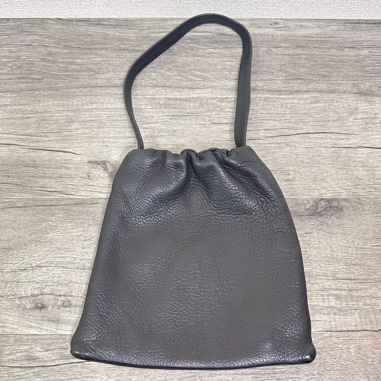 Aeta DEER SHOULDER S DA01 ディアレザー ワンショルダーバッグ 黒 