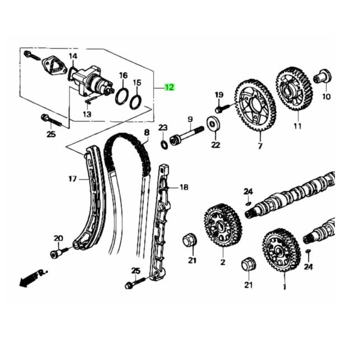 S2000【純正新品】ホンダ カムチェーンテンショナー F20C1 F20C2