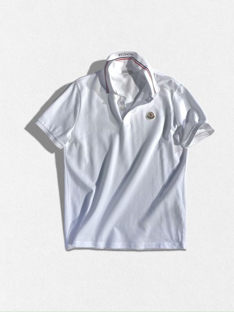 MONCLER モンクレール ホワイト ワッペン ポロシャツ Tシャツ 半袖