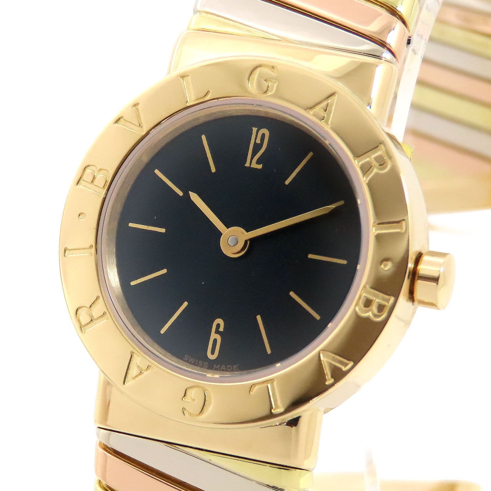 BVLGARI K18YG×SS ブルガリブルガリ トゥボガス BB232TG レディース 