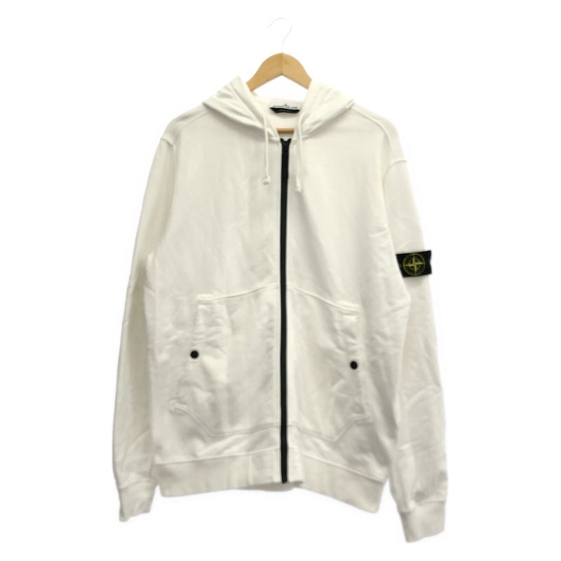 中古】STONE ISLAND 23AW ZIP HOOD FELPA サイズXL 791561620 ホワイト
