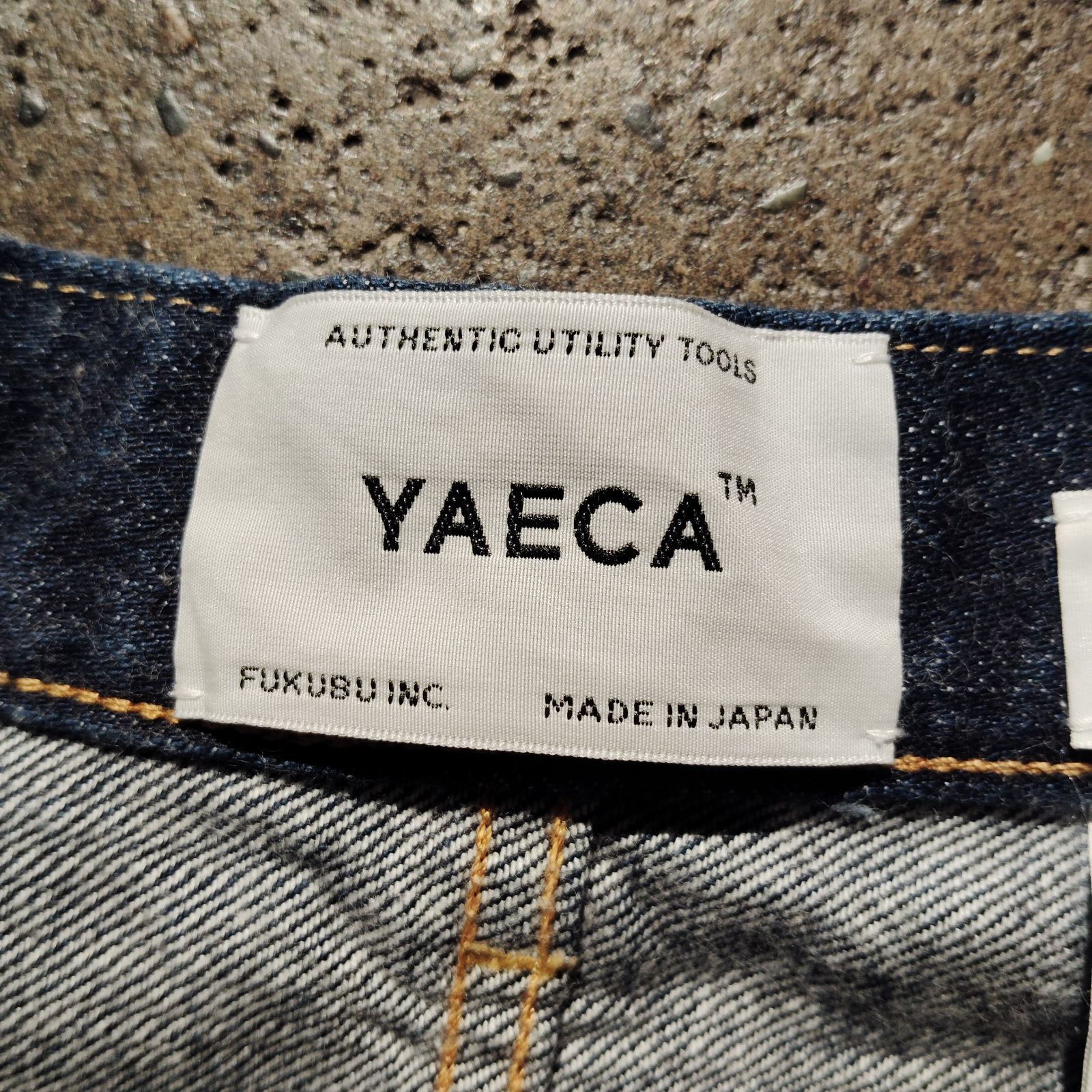 YAECA 10-13W Wide Tapered Denim Pants W32 INDIGO ヤエカ ワイド 