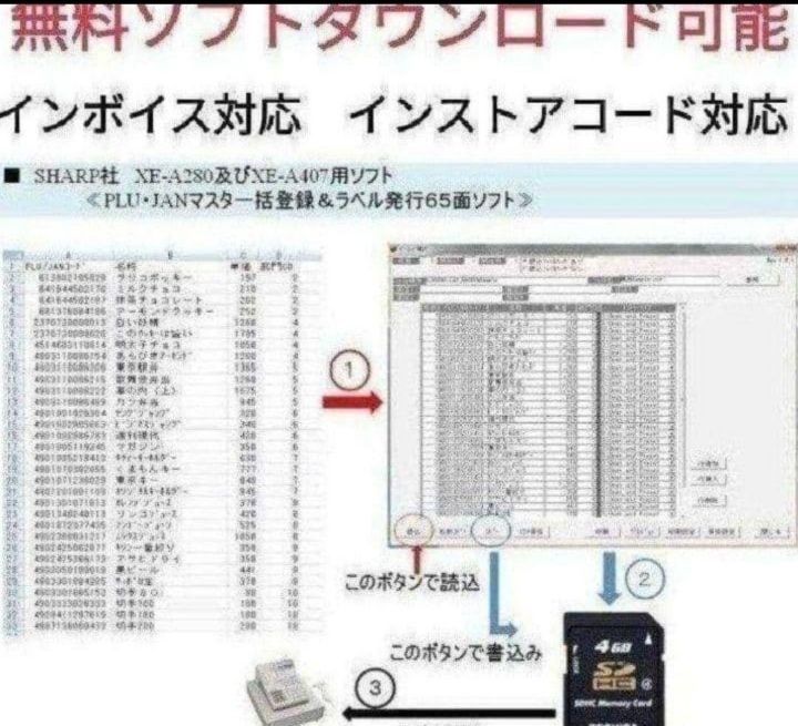 シャープレジスターXE-A280 PC連携 スキャナ付き 111395 事務・店舗用品