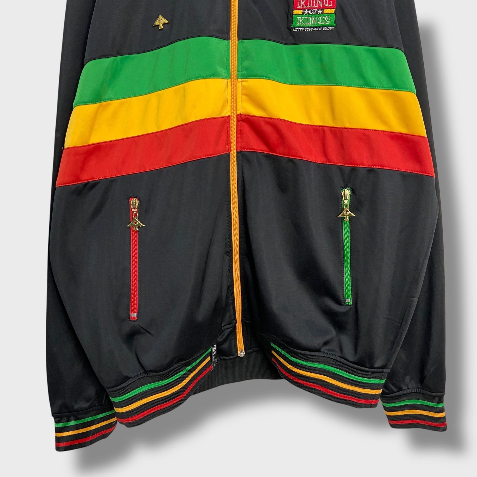 ☆LRG☆エルアールジー☆トラックジャケット☆ジャージ☆ラスタカラー 