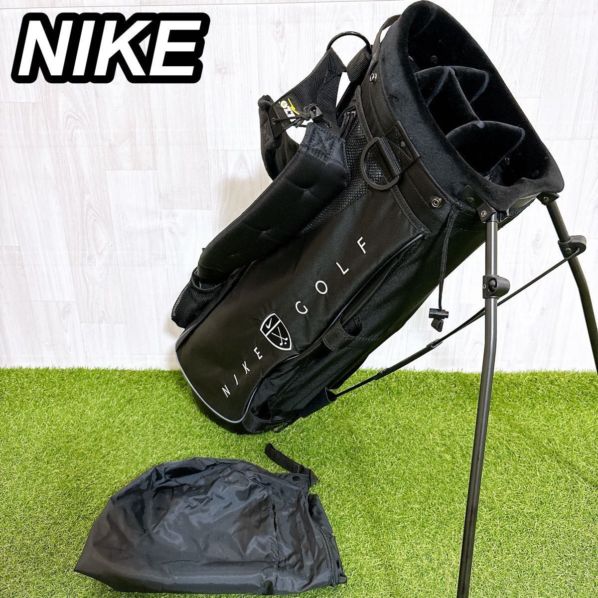 NIKE ナイキ キャディバッグ スタンド式 ゴルフバッグ ナイロン 軽量
